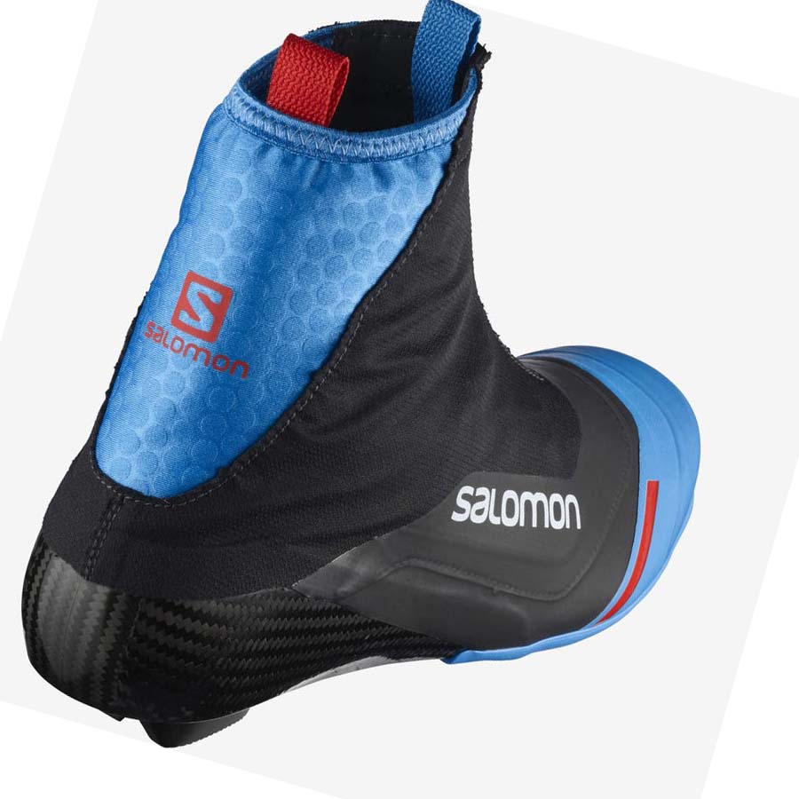 Salomon S/LAB CARBON CLASSIC PROLINK Síbakancs Férfi Fekete Kék | HU 2740HAP